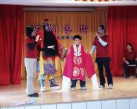 國光劇團豫劇隊來馬做寬頻藝術演出,在中山國中首場引起熱烈迴響。(圖/文:陳鵬雄)