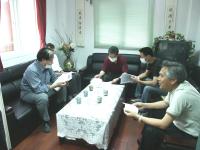 教育局校園SARS疫情緊急因應小組視察各校防疫措施狀況。（圖／文：曹重偉）