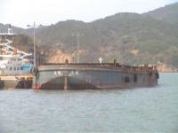 大棟公司所屬「大棟三號」中秋夜因意外差點漂流到外海，經軍方緊急搶救，虛驚一場。（圖／文：曹重偉）