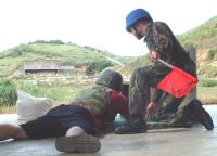 射擊比賽是東引軍民運動會中最「不同凡響」的一項競賽安排。(圖/文:陳其敏)