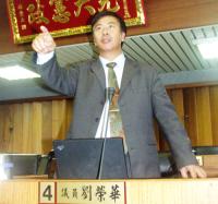 縣議員劉榮華進行質詢。(圖/文:曹重偉)