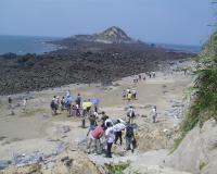 此情永留　永留此情--東莒花蛤節探訪永留嶼之旅。（圖：林家菊）　